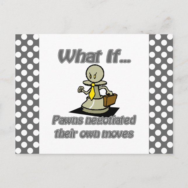 Pawns Postcard (Front)