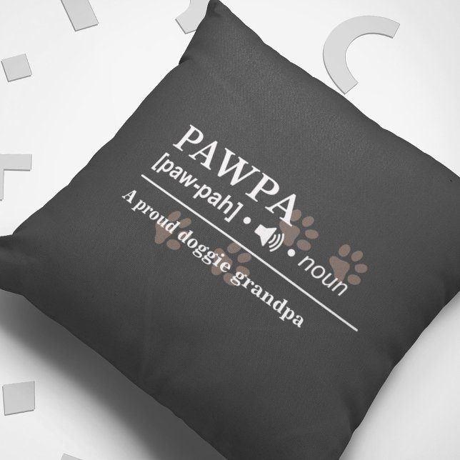 Pawpa Customized Dog Lover Throw Pillow (Creator Uploaded)