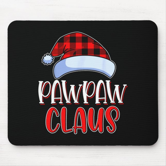 Pawpaw Claus Santa Family Matching Christmas Pajam Mouse Pad (Front)