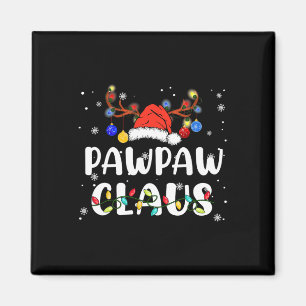 Pawpaw Claus Santa Hat Reindeer Fun Christmas Fami Magnet