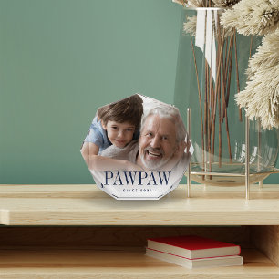 Pawpaw Grandpa Year Established Photo Block
