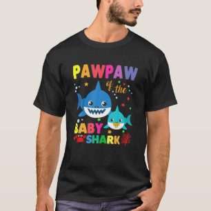Pawpaw Of The Baby Shark Birthday Pawpaw Shark T-Shirt