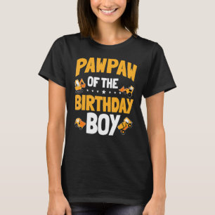 Pawpaw Of The Birthday Boy Construction Worker Bda T-Shirt