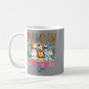 Pawpaw Of The Birthday Girl Safari Jungle Animals Coffee Mug