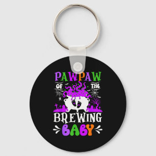 Pawpaw Of The Brewing Baby Grandpa To Be Halloween Keychain