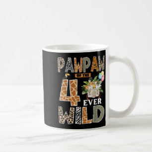 Pawpaw Of The Four Ever Wild Safari 4th Birthday B Coffee Mug