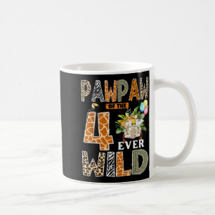 Pawpaw Of The Four Ever Wild Safari 4th Birthday B Coffee Mug