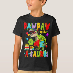 Pawpaw of the one-a-saurus 1st birthday boy T-Shirt