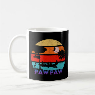 Pawpaw Retro Sunset Ocean Grandfather Coffee Mug