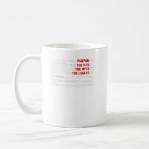 Pawpaw The Man Myth Legend American USA Flag Fathe Coffee Mug