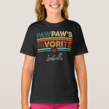 Pawpaw's Favorite Retro Simple Modern Script Name