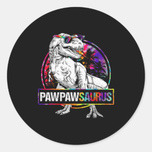 Pawpawsaurus Dinosaur Pawpaw Saurus Family Matchin Classic Round Sticker