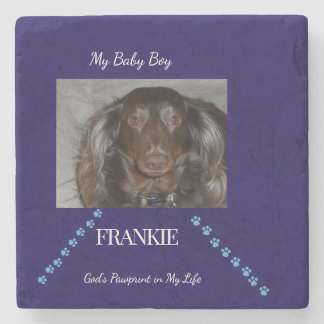 Pawprint Blessing Stone Coaster