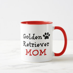 Pawprint Golden Retriever Mom Mug