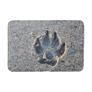 PAWPRINT IN THE SAND BATH MAT