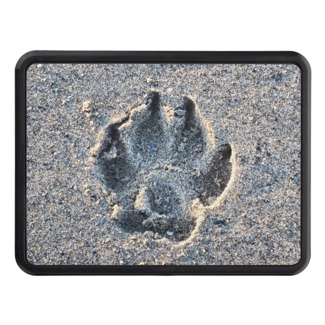 PAWPRINT IN THE SAND     TRAILER HITCH COVER (Front)