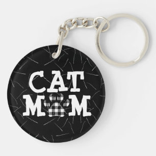 Pawprint maman chat avec cheveux chats