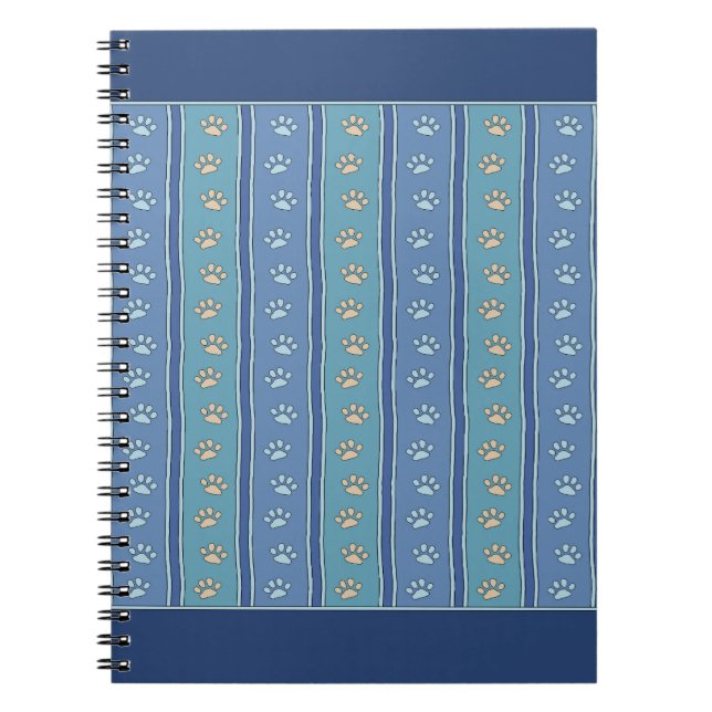 Pawprint Pattern Notebook (Front)