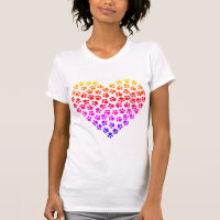 Pawprint Rainbow Heart