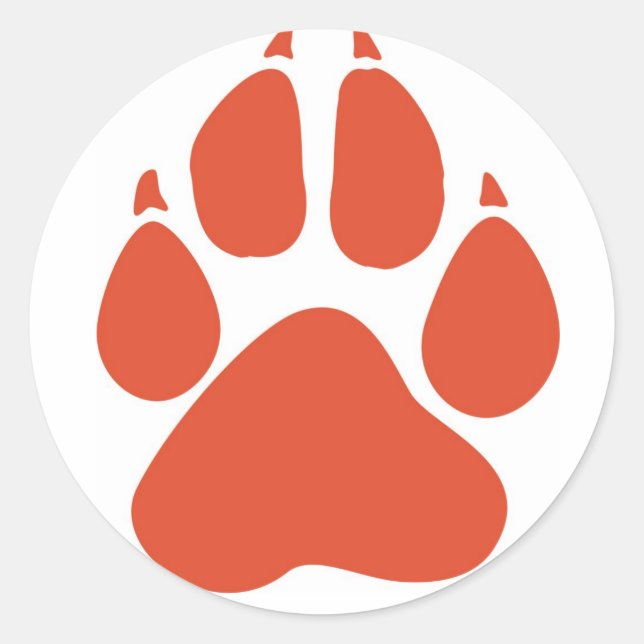 Pawprint Sticker (Front)