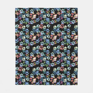 Pawprints Everywhere Fleece Blanket