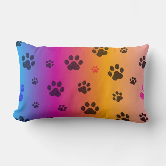 Pawprints Lumbar pillow. Lumbar Pillow (Front)