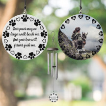 Pawprints of Love Customizable Photo Pet Memorial