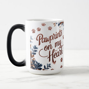 Pawprints on My Heart – 15 oz Colour Changing Pet Magic Mug