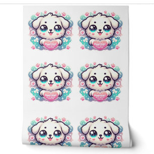 Pawprints on My Heart, Forever Kawaii Puppy Wallpaper
