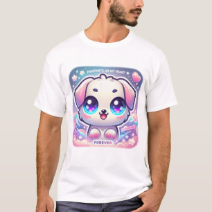 Pawprints on My Heart T-Shirt Cute Puppy Kawaii
