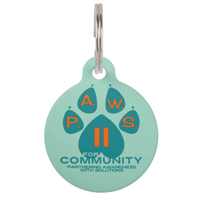 PAWS4Community Dog Tag (Front)