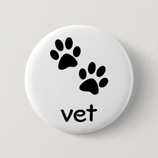 Paws 2 Inch Round Button