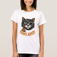 Paws Ahoy Pirate Cat T-Shirt
