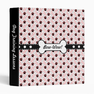 Paws and Bones Funny Design for Dog Lovers Binder