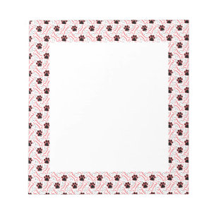 Paws and Bones Funny Design for Dog Lovers Notepad