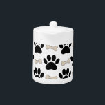 Paws And Bones Pattern<br><div class="desc">A pattern made of puppy paws and bones.
Cartoon style design.</div>