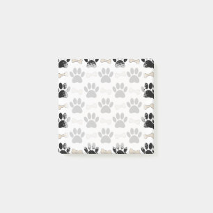 Paws And Bones Pattern Post-it Notes