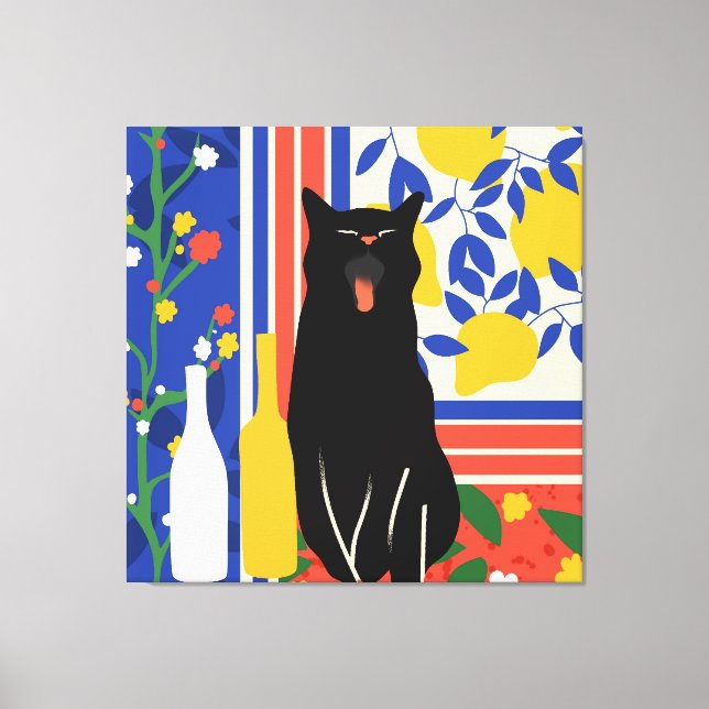 Paws and Patterns Canvas Print (Front)