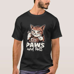 Paws And Roll - Japanese Sushi Food Design For A C T-Shirt