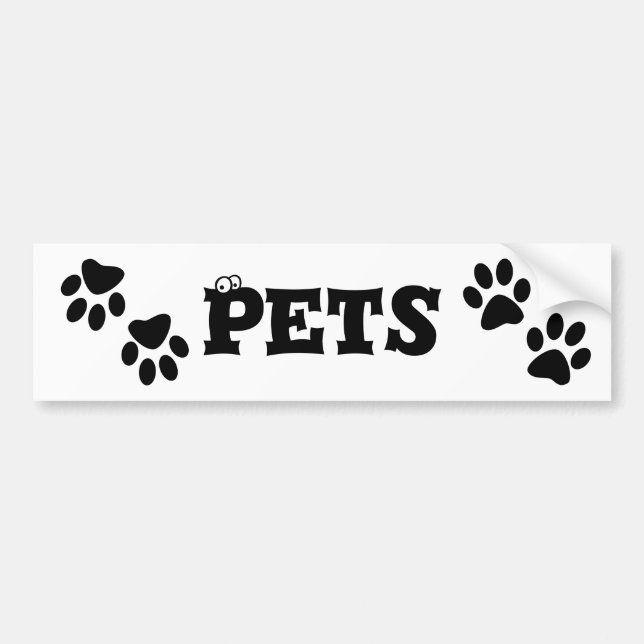 Paws Bumper Sticker (Front)