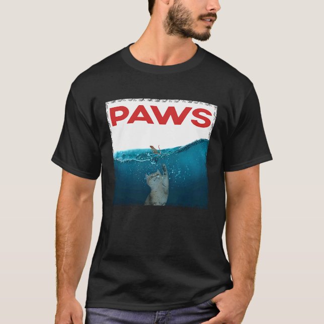 Paws Cat and Mouse Top Cute  Cat  Parody Top (Front)