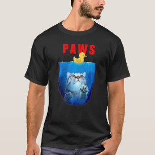 PAWS Cat And Rubber Duck Cute Cat Parody Top