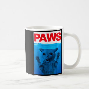 Paws Cat Meme Humour Funny Kitty Lover Funny Cats Coffee Mug