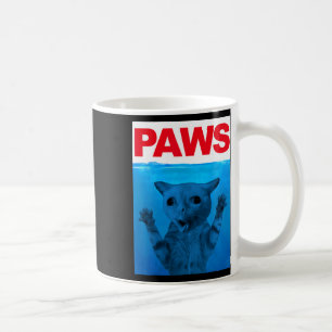 Paws Cat Meme Humour Funny Kitty Lover Funny Cats  Coffee Mug