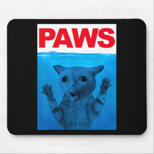 Paws Cat Meme Humour Funny Kitty Lover Funny Cats  Mouse Pad