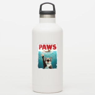 PAWS Cat Mouse Parody Of The Jaws Movie Poster