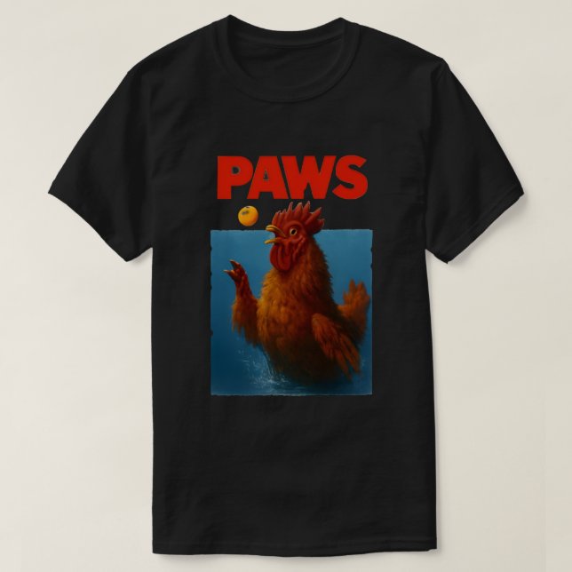 PAWS Chicken Meme Illustration for Animal Lovers T-Shirt
