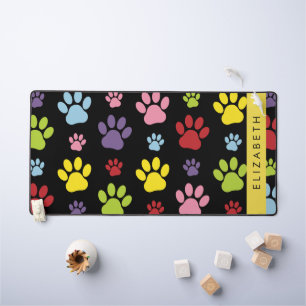 Paws Colorés, Motif Paw, Paws Chiens, Votre Nom