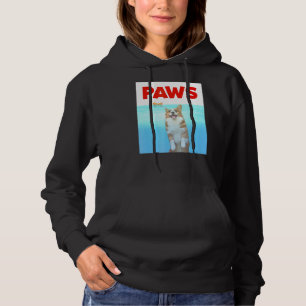 Paws Dog Parody 80s Corgi Shark Funny Dog Hoodie