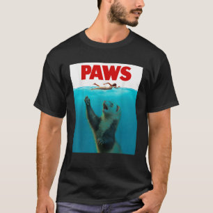 Paws Ferret Shark Parody Funny Ferret Owner Ferret T-Shirt